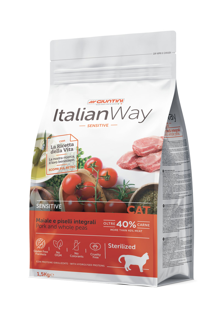 Maiale e piselli integrali 1,50 kg
