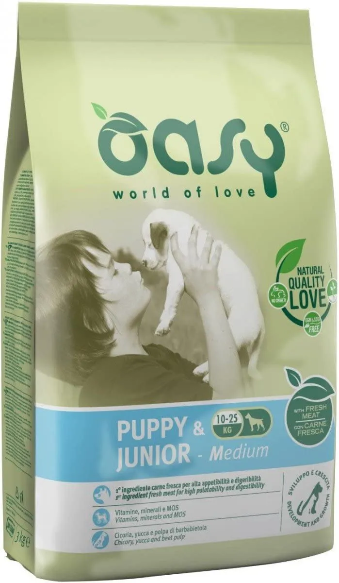 Oasy Puppy Medium Con Pollo